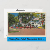 Florida, Gainesville, White House Hotel Briefkaart (Voorkant / Achterkant)