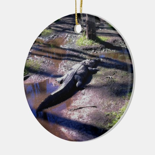 Florida Gator Keramisch Ornament (Links)