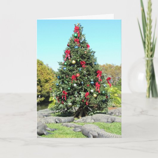 Florida Gator-kerstKaart Kaart (Voorkant)