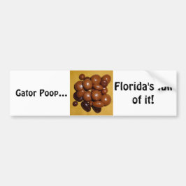Florida Gator Poop Bumpersticker