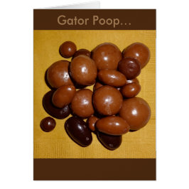 Florida Gator Poop Chocolate Specialty-kaart
