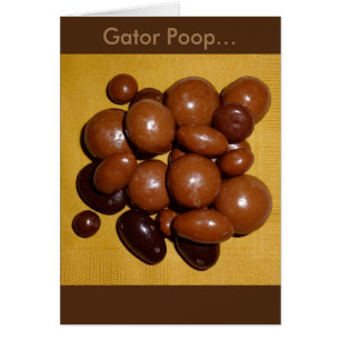 Florida Gator Poop Chocolate Specialty-kaart