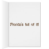 Florida Gator Poop Chocolate Specialty-kaart (Binnen (Rechts))