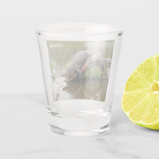 Florida Gator Shot Glass - Eenvoudig aan te passen Shot Glas (Achterkant)