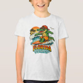 Florida Gator Surfing – Alligator Wave Rider Tri-Blend Shirt (Voorkant)