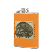 Florida Gators Flask. Vinyl verpakt Heupfles (Links)