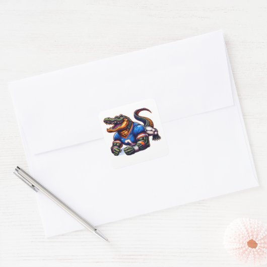 Florida gators  vierkante sticker (Envelop)