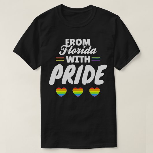 Florida Gay Pride  T-shirt (Design voorkant)