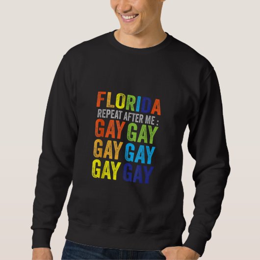 Florida Gay Zeg tegen Gay zeggen dat het een grens Trui (Voorkant)