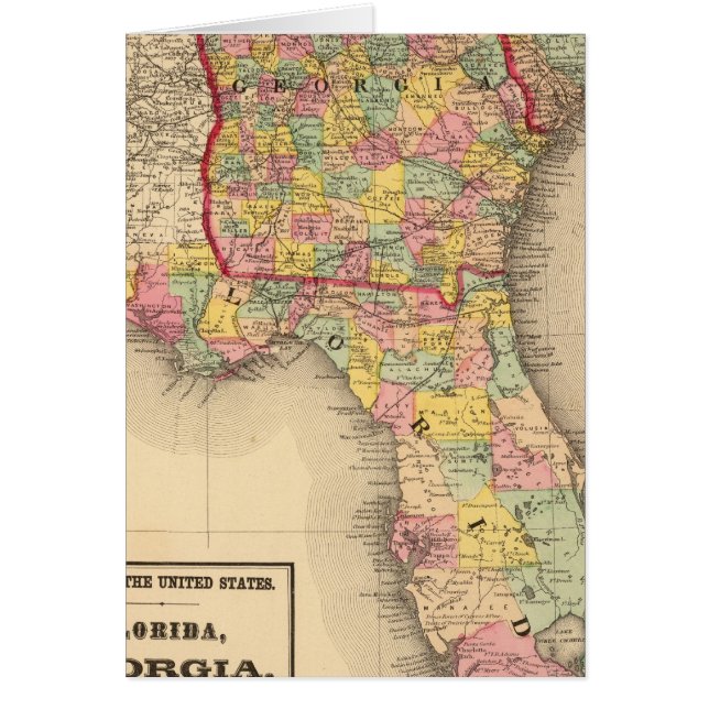 Florida, Georgia en South Carolina (Voorkant)