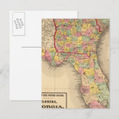 Florida, Georgia en South Carolina Briefkaart (Voorkant / Achterkant)