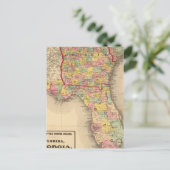 Florida, Georgia en South Carolina Briefkaart (Staand voorkant)