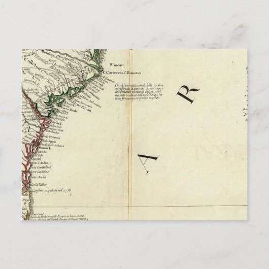 Florida, Georgia, South Carolina Briefkaart (Voorkant)