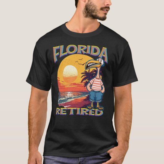 Florida GEPENSIONEERD T-shirt (Voorkant)