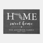 FLORIDA gepersonaliseerde staat Deurmat (Voorkant)