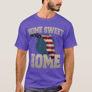 Florida Gift Home Sweet Home Trots Sterk Geweldige T-shirt