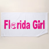 Florida Girl Beach Towel Strandlaken (Voorkant)