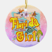 Florida Girl Keramisch Ornament (Voorkant)