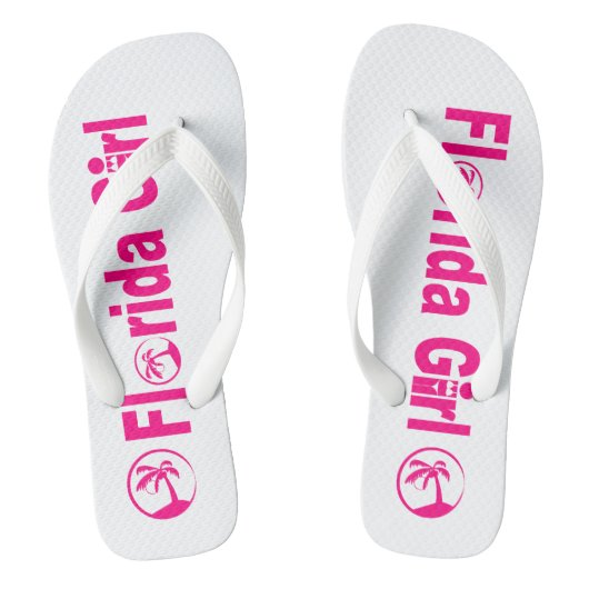 Florida Girl teenslippers, brede bandjes Teenslippers (Voetbed)