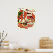 Florida Gods wachtkamer Poster (Keuken)
