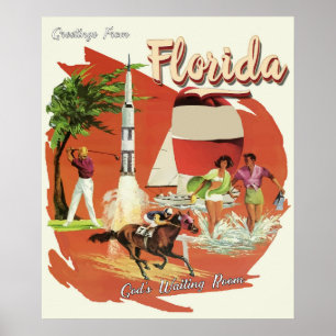 Florida Gods wachtkamer Poster