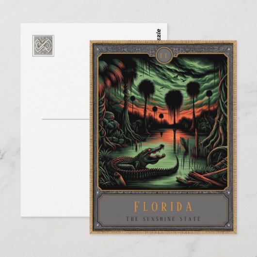 Florida | Gotische kunst Briefkaart (Voorkant / Achterkant)