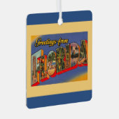 Florida Greetings Metalen Ornament (Voorkant Rechts)