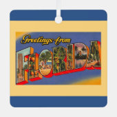 Florida Greetings Metalen Ornament (Voorkant)