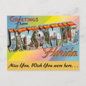 Florida, Greetings uit Jacksonville Briefkaart (Voorkant)