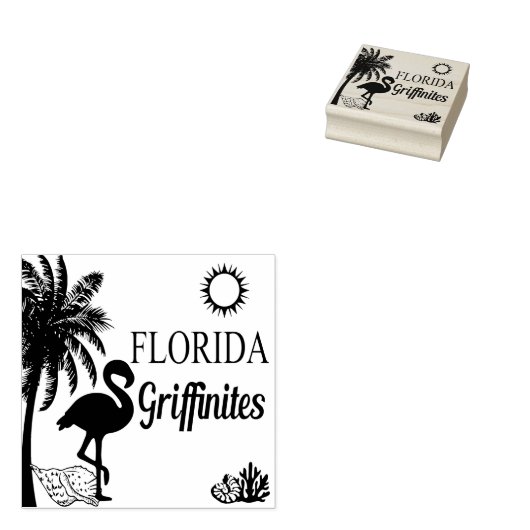 Florida Griffinieten Wood Art Stamp Rubberstempel (Gestempeld)