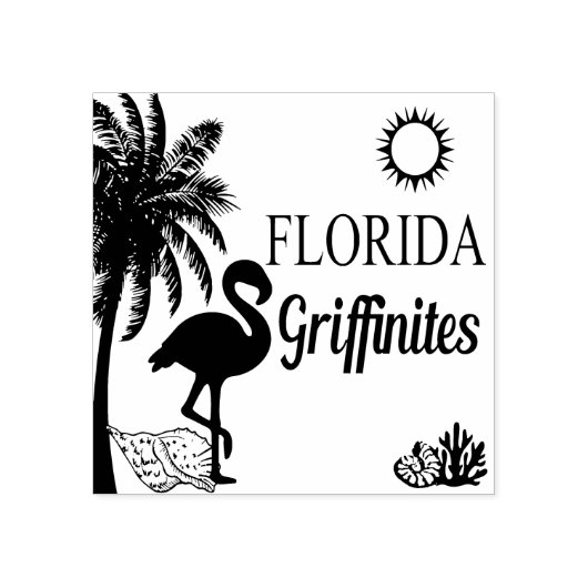 Florida Griffinieten Wood Art Stamp Rubberstempel (Afrduk)