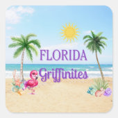 Florida Griffinite vierkante enveloppe zegels (Voorkant)