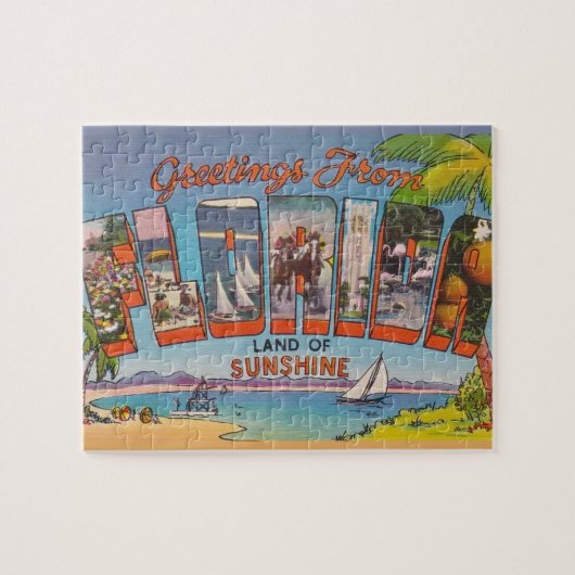 Florida Groeten 8x10 Jigsaw Puzzel (Horizontaal)