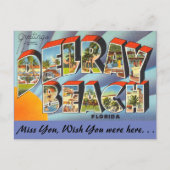 Florida, groeten van Delray Beach Briefkaart (Voorkant)