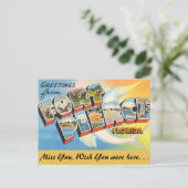 Florida, groeten van Fort Pierce Briefkaart (Staand voorkant)