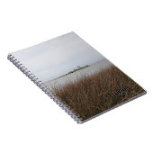 Florida Gulf Beach verbiedt Needlerush Foto Notitieboek (Rechterzijde)