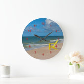 Florida Gulf Coast Beach with Empty Chair Grote Klok (Huis)