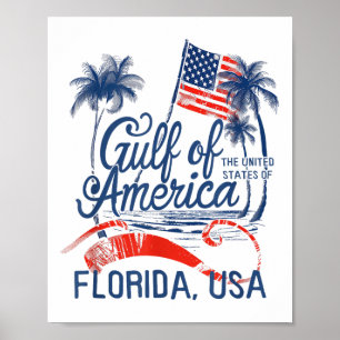 Florida Gulf Coast of America Grappig Donald Trump Poster