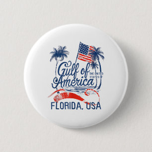 Florida Gulf Coast of America Grappig Donald Trump Ronde Button 5,7 Cm