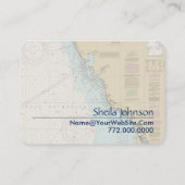 Florida Gulf Coast Punta Gorda Nautische kaart Visitekaartje (Achterkant)