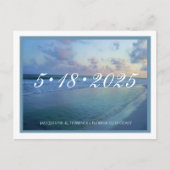 Florida Gulf Coast Save the Date Aankondigingskaart (Voorkant)