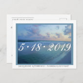 Florida Gulf Coast Save the Date Aankondigingskaart (Voorkant / Achterkant)