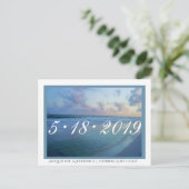 Florida Gulf Coast Save the Date Aankondigingskaart (Staand voorkant)