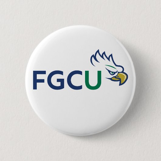 Florida Gulf Coast University Eagles Ronde Button 5,7 Cm (Voorkant)