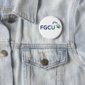 Florida Gulf Coast University Eagles Ronde Button 5,7 Cm (In situ)