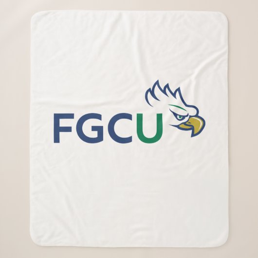 Florida Gulf Coast University Eagles Sherpa Deken (Voorkant)