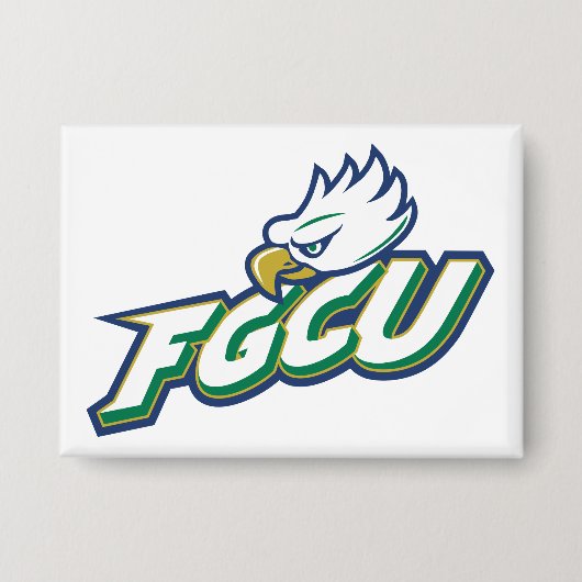 Florida Gulf Coast University | FGCU Azul Eagles Button (Voorkant)