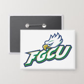 Florida Gulf Coast University | FGCU Azul Eagles Button (Voorkant / Achterkant)