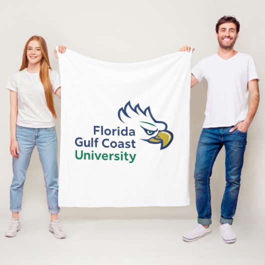Florida Gulf Coast University | FGCU Azul Eagles Fleece Deken (In situ)