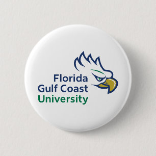 Florida Gulf Coast University   FGCU Azul Eagles Ronde Button 5,7 Cm